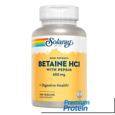 Solaray Betain HCl with Pepsin - capsules | 100 × 650 мг