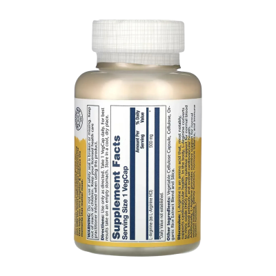 Solaray L-Arginine Free Form - capsules | 100 × 500 мг