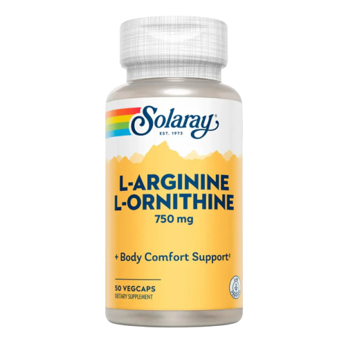Solaray L-Arginine L-Ornithine — capsules | 50 × 750 mg