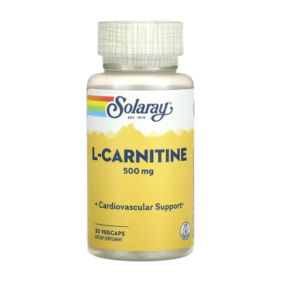 Solaray L-Carnitine Free Form — capsules | 30 × 500 mg