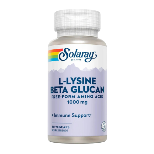 Solaray L-Lysine with Beta Glucan — capsules | 60 × 1000 мг