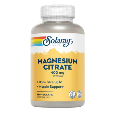 Solaray Magnesium Citrate — capsules | 180 × 400 mg