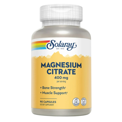 Solaray Magnesium Citrate — capsules | 90 × 400 mg