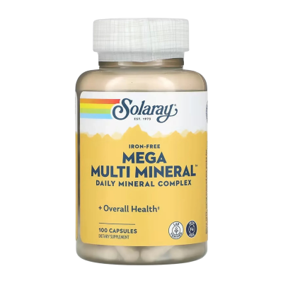 Solaray Mega Multi Mineral Iron-Free — capsules | 100