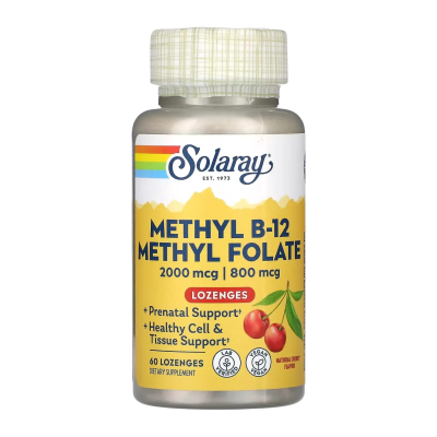 Solaray Methyl B-12 & Methyl Folate — capsules | 60