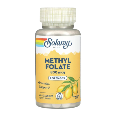 Solaray Methyl Folate - lozenges | 60 × 800 mcg