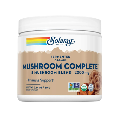 Solaray Organic Fermented Mushroom Complete - powder | 60 г × 2000 мг