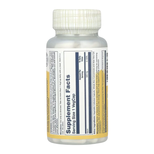 Solaray Niacin — capsules | 100 × 500 mg