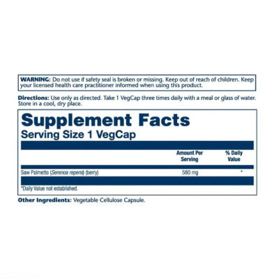 Solaray Saw Palmetto Berry - capsules | 100 × 580 мг