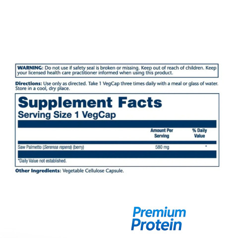 Solaray Saw Palmetto Berry — capsules | 100 × 580 mg