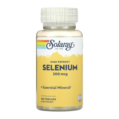Solaray Selenium — capsules | 100 × 200 mcg