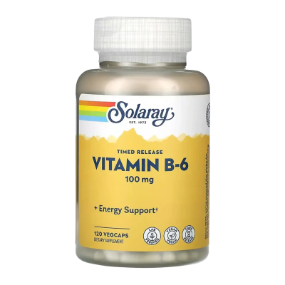 Solaray Vitamin B6 - capsules | 120 × 100 мг