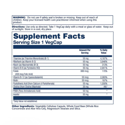 Solaray Vitamin B-Complex 50 — capsules | 50 × 50 мг