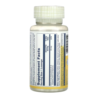 Solaray Vitamin D3 - lozenges | 60 × 50 mcg