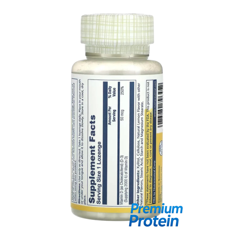 Solaray Vitamin D3 — lozenges | 60 × 50 mcg