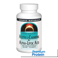 Source Naturals Acetyl L-Carnitine & Alpha-Lipoic Acid — tablets | 30 × 650 mg