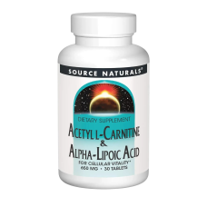 Source Naturals Acetyl L-Carnitine & Alpha-Lipoic Acid — tablets | 30 × 650 mg