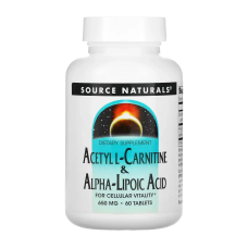 Source Naturals Acetyl L-Carnitine & Alpha-Lipoic Acid — tablets | 60 × 650 mg
