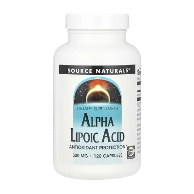 Source Naturals Alpha Lipoic Acid - capsules | 120 × 300 мг