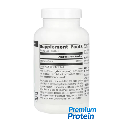 Source Naturals Alpha Lipoic Acid — capsules | 120 × 300 mg
