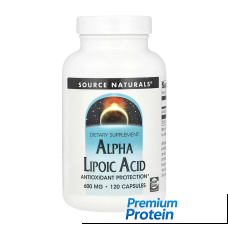 Source Naturals Alpha Lipoic Acid — capsules | 120 × 600 mg