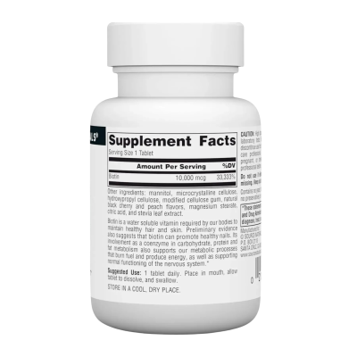 Source Naturals Biotin Fast Melt - tablets | 60 × 10000 mcg