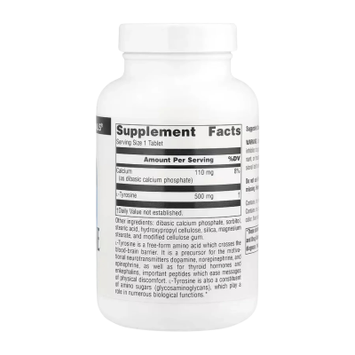 Source Naturals L-Tyrosine — tablets | 100 × 500 мг