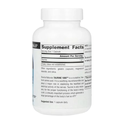 Source Naturals Taurine 1000™ — capsules | 60 × 1000 mg