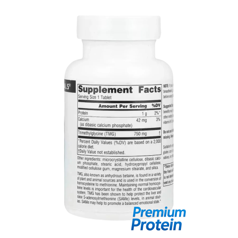 Source Naturals TMG — tablets | 60 × 750 mg