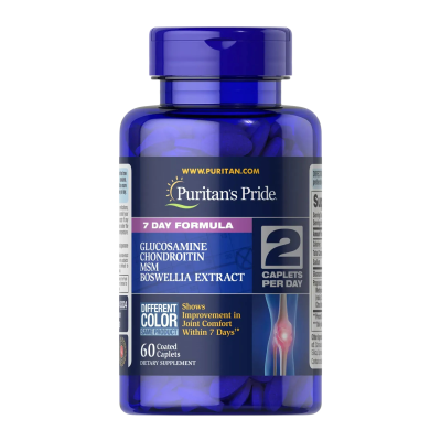 Puritan's Pride 7 Day Formula Glucosamine Chondroitin MSM — capsules | 60