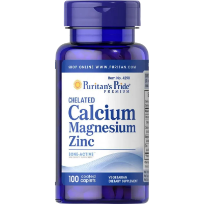 Puritan's Pride Calcium Magnesium Zinc — capsules | 100