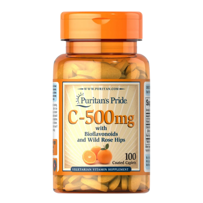 Puritan's Pride Vitamin C — capsules | 100 × 500 mg