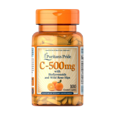 Puritan's Pride Vitamin C with Rose Hips Time Release — capsules | 100 × 500 mg