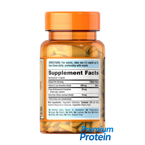 Puritan's Pride Vitamin C with Rose Hips Time Release — capsules | 100 × 500 мг