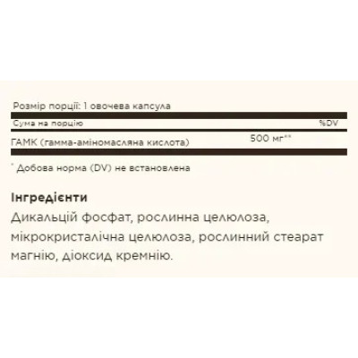 Solgar GABA — capsules | 100 × 500 mg