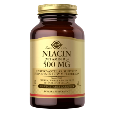 Solgar Niacin (Vitamin B3) — capsules | 100 × 500 мг