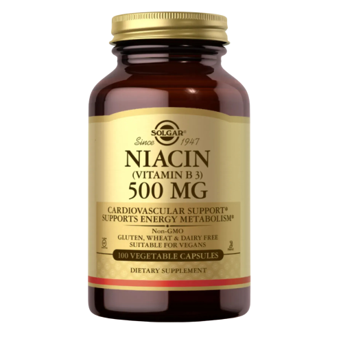 Solgar Niacin (Vitamin B3) — capsules | 100 × 500 мг