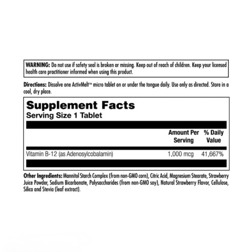 KAL B12 Adenosylcobalamin — tablets | 90 × 1000 mcg