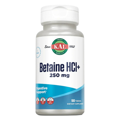 KAL Betaine HCl Plus — tablets | 100 × 250 mg