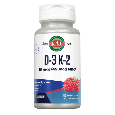 KAL D3 & K2 — tablets | 60 × 25 mcg