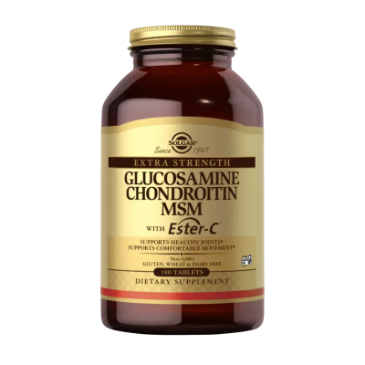 Solgar Extra Strength Glucosamine Chondroitin MSM with Ester-C® — tablets | 180