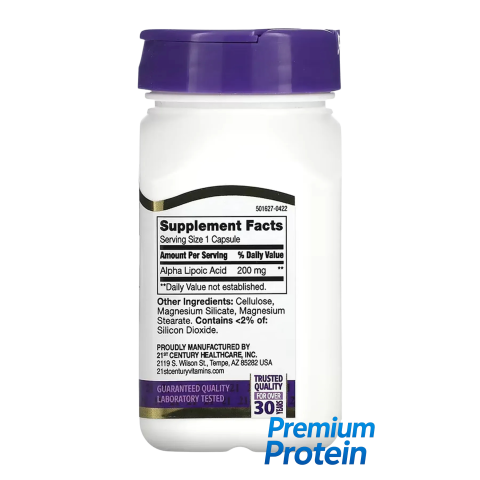21st Century Alpha Lipoic Acid — capsules | 60 × 200 mg